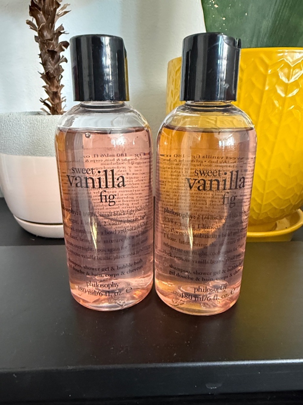 philosophy Sweet Vanilla Fig Shower gel x2 6oz each